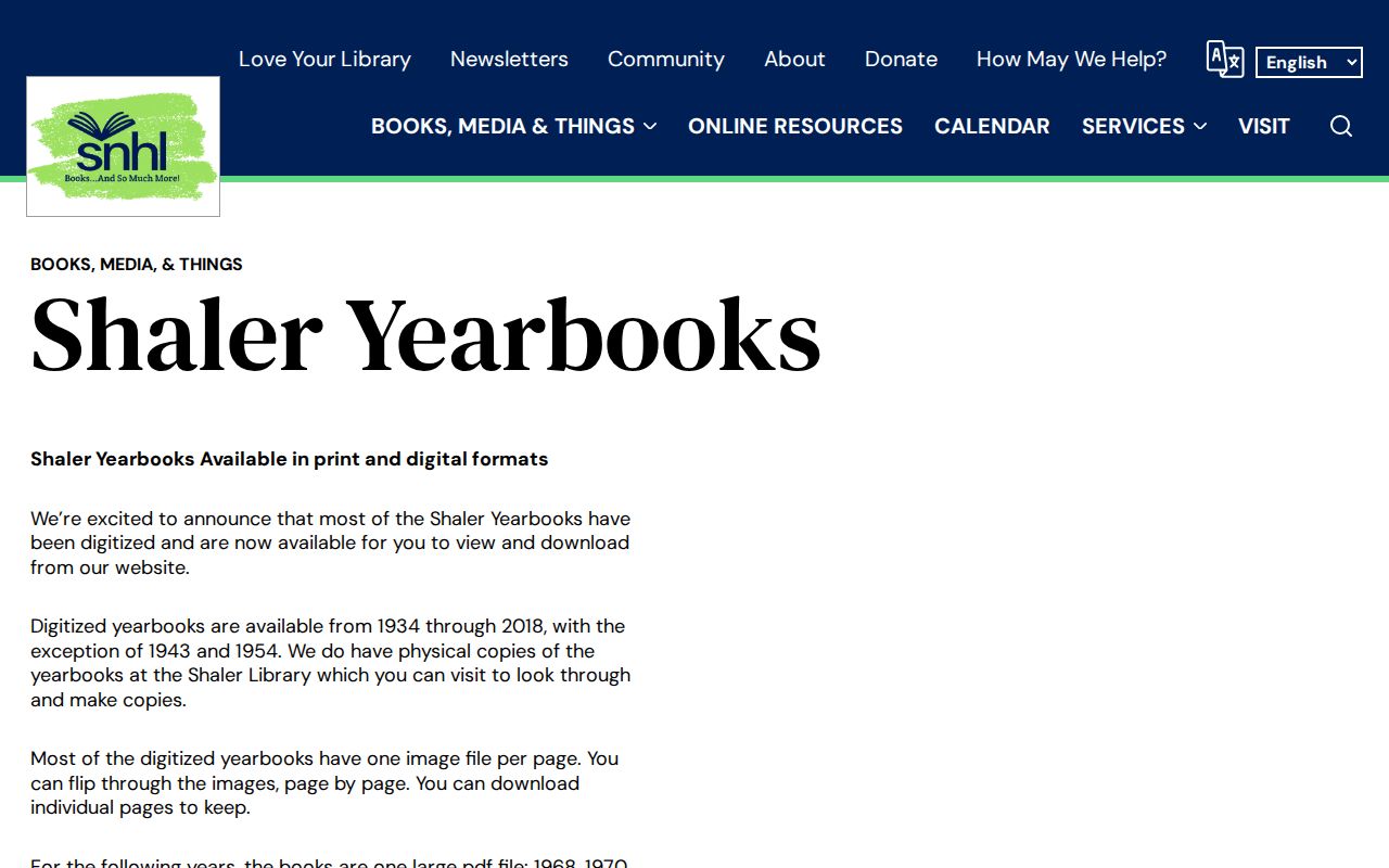 Shaler Township city directory research using the local yearbook collection